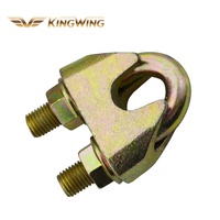 Fabricant chinois de pinces à câble robustes DIN1142, galvanisées, en fonte malléable, marque KINGWING, 5 mm-40 mm