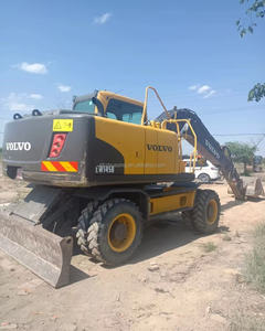 Excavadora Volvo EW145B de alto rendimiento, gran oferta, excavadora de ruedas usada, bajas horas de trabajo - Product Image 2