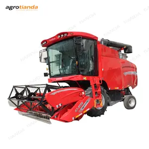 Wheel Self-propelled rice/wheat Harvester 140kw 190 HP Engine Harvester For Sale