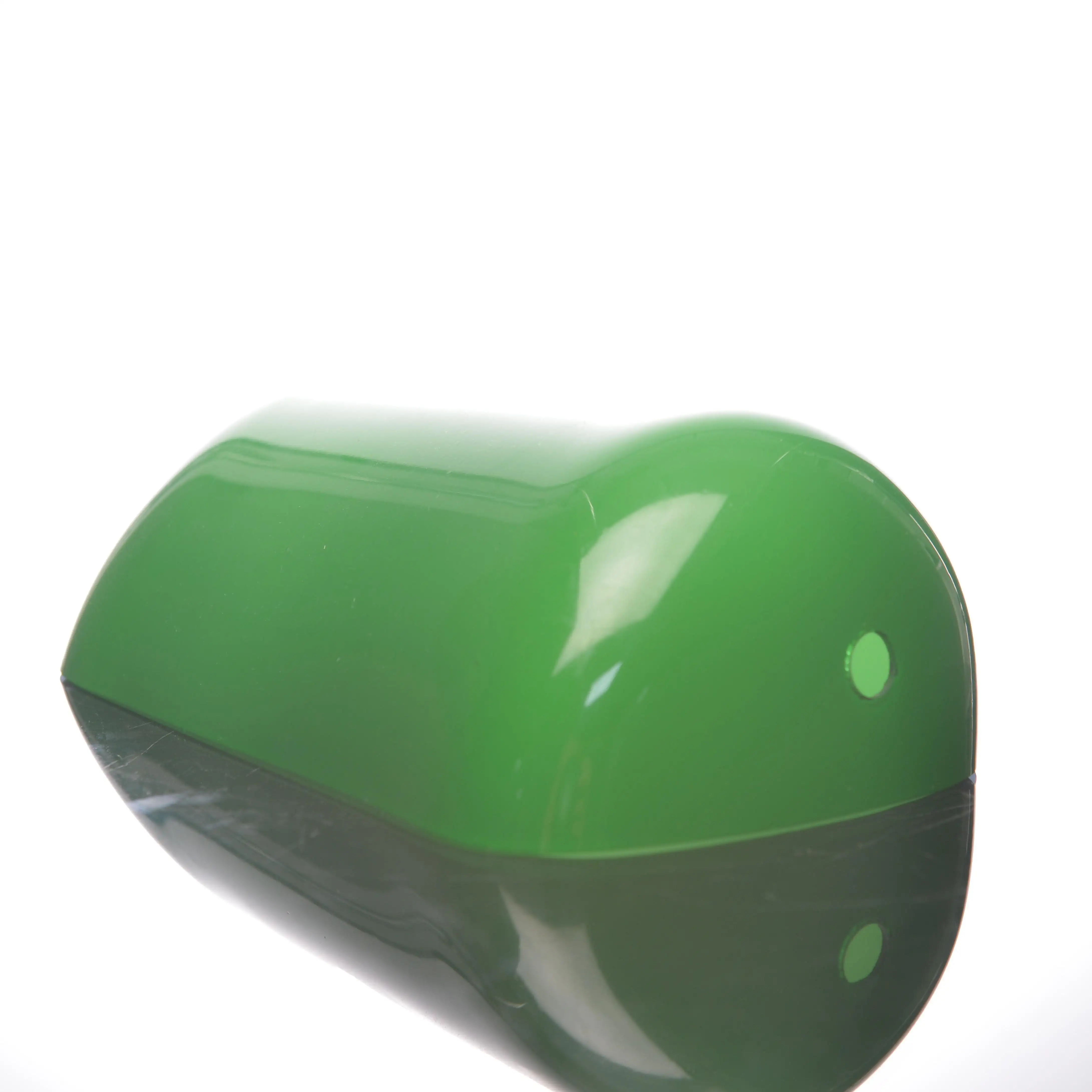 Üretici özel boyut şekli renk yüksek kalite cam abajur değiştirme yeşil cam gölge bankacılar lamba