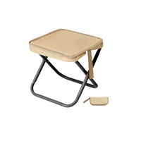 Chaise pliante portable de camping, pêche et pique-nique, style trousse à crayons, mini-banc, siège essentiel pour train/train à grande vitesse