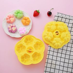 Moule à gâteau cuit à la vapeur rond complémentaire pour aliments pour bébés rose Logo personnalisable résistant aux hautes températures en silicone de qualité alimentaire - Product Image 6