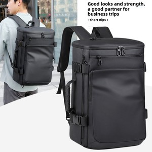 Men's High-End Business <b>College</b> <b>Backpack</b> Bag Large Capacity Laptop Bag Waterproof Oxford Material with Zipper Closure Wholesale - Product Image 3