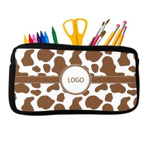 Custom Logo Neoprene Pencil Bag Portable Cosmetic Bag Lightweight Pencil <b>Case</b> With Zipper - Product Image 4