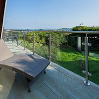 Poteau de balustrade extérieur résistant aux intempéries pour jardin et terrasse