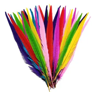 Pheasant Tail Feather 40-45 Cm Feathers Plume Hair Diy Christmas Decorations Headdress Wedding Handicraft Accessories