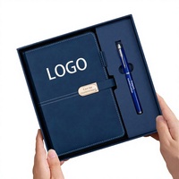 Carnet en cuir PU avec stylo et bouteille d'eau, 100 feuilles, cadeau d'entreprise pour la reconnaissance des employés, ensemble cadeau d'affaires personnalisé