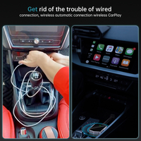 L'adaptateur CarPlay sans fil Fuallwin en aluminium trempé convertit le jeu de voiture filaire d'usine en Apple Installation facile