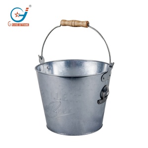 Toptan doğrudan satış 1.5 galon yuvarlak Metal bira buz kovaları tatil parti için kolu ile - Product Image 4