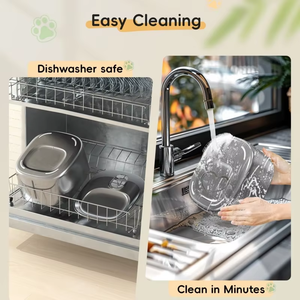Bình nước uống tự động bằng thép không gỉ Pet lux, bơm êm, máy cấp nước di động cho thú cưng với cửa sổ hiển thị mực nước - Product Image 6