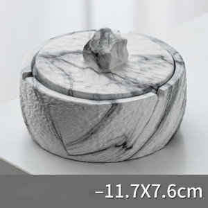 Vente en gros de cendrier de <span class=keywords><strong>bureau</strong></span> personnalisé en céramique avec impression par transfert d'eau et couvercle - Product Image 6