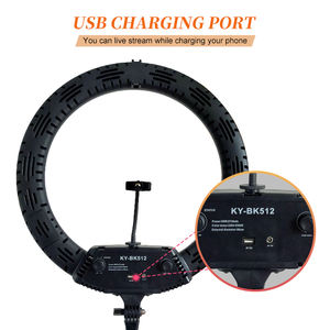 Dimmable 20/21/22 pouces photographie vidéo Photo anneau lumineux Kit d'éclairage téléphone trépied Led anneau lumineux avec télécommande - Product Image 4