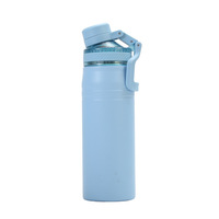 Bouteille d'eau sport isotherme en acier inoxydable avec logo personnalisé, capsule portable anti-fuite pour le camping