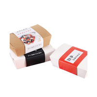 Bannières en papier de voeux de carte imprimée personnalisée de haute qualité pour l'emballage de nourriture et de gâteau papier artisanal avec revêtement