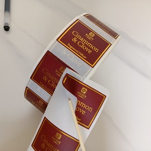 Custom Waterproof Adhesive <strong>Labels</strong> Printing Foiled Gold Logo Sticker Glossy for Cosmetics Bottle <strong>Packaging</strong> Jar Gold Foil <strong>Label</strong> - Product Image 6