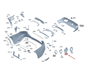 1678856700 16788567800 para el soporte de tubo de escape de barra trasera izquierda <span class=keywords><strong>Mercedes</strong></span> W167 - Product Image 4