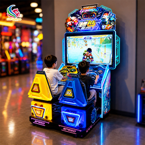 Machine de jeu d'arcade de course à monnayeur pour enfants, simulateur de conduite de voiture 3D, machine de jeu vidéo à vendre - Product Image 1