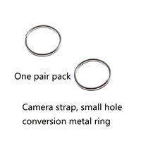 Courroie d'appareil photo Triangle Split Ring Hook Housse de protection en cuir compatible avec l'appareil photo télémètre D-SLR