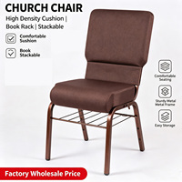 Chaises d'église empilables en fer de haute qualité et durables, étagères – Design moderne, imperméables, qualité commerciale, pour événements et fêtes