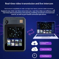 Caméra corporelle intelligente Android 4G avec positionnement BeiDou, vision nocturne HD 1080p, zoom optique 25x, interphone WiFi à distance et écran tactile 2,4 pouces