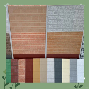 Panneaux sandwich isolants thermiques pour murs extérieurs en <span class=keywords><strong>laine</strong></span> <span class=keywords><strong>de</strong></span> roche, <span class=keywords><strong>prix</strong></span> usine, pour hôtels et parcs - Product Image 1