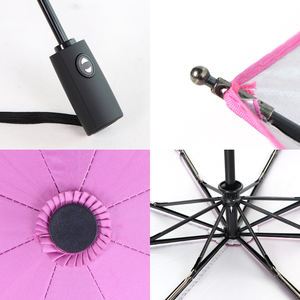 Parapluie pliant grand format 27 pouces, double couche, résistant au vent, pour hommes et femmes, parapluie de golf - Product Image 6