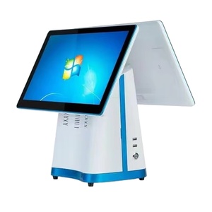 Système de point de vente intelligent à double écran de 15,6 pouces avec imprimante de reçus intégrée de 58 mm, prix abordable, <span class=keywords><strong>caisse</strong></span> <span class=keywords><strong>enregistreuse</strong></span> pour supermarché et commerce de détail - Product Image 3