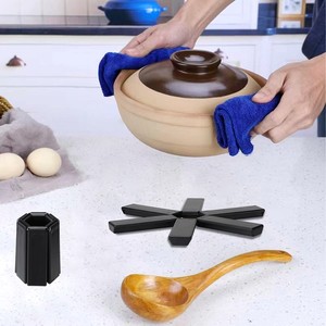 New Stock Portable Anti-Scald Bowl <b>Plate</b> Cup <b>Mat</b> Modern Foldable Pot <b>Mat</b> Heat Insulation for Household Kitchen Plastic - Product Image 4