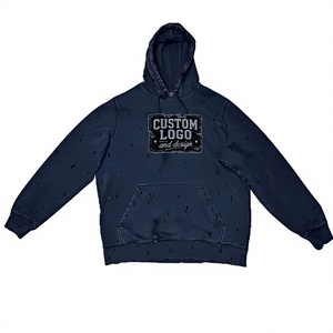 Sweat à capuche oversize en coton et polyester, coupe carrée, épaules tombantes, options d'impression en relief disponibles, sweat à capuche oversize pour homme en coton - Product Image 1