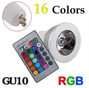Lampadina <span class=keywords><strong>LED</strong></span> Colorata 3W RGBW <span class=keywords><strong>E27</strong></span> GU10 con Telecomando e Memoria, <span class=keywords><strong>LED</strong></span> GU5.3 - Product Image 4