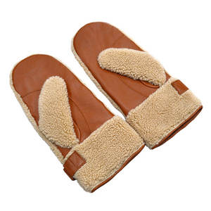 Guantes de Cuero de Alta Calidad al por Mayor, Guantes de Invierno Personalizados de Piel de Oveja para Adultos - Product Image 3