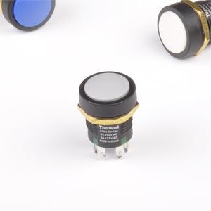 Exportador verificado TOOWEI Botón pulsador momentáneo mantenido de 16mm con terminales de soldadura - Product Image 5