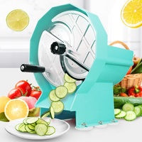 Coupe-légumes manuel multifonctionnel en plastique à manivelle pour salon de thé, garantie 1 an, pour citron, ail, gingembre