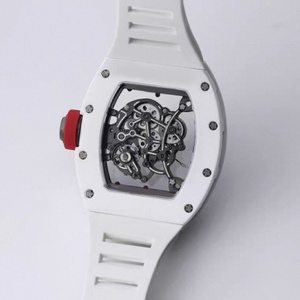 Reloj Deportivo Super RM 055 con Esfera de Fibra de Carbono, Doble Tourbillon Mecánico, Alarma, Correa de Caucho y Reserva de Energía - Product Image 3