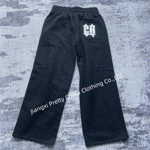 MP592 personalizado 100% algodón pantalones de chándal de pierna ancha para <span class=keywords><strong>mujer</strong></span> logotipo <span class=keywords><strong>roto</strong></span> pantalones de serigrafía casuales para <span class=keywords><strong>mujer</strong></span> - Product Image 4