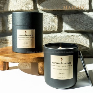 Pot cadeau de bougie cylindrique au design de marque personnalisé Tube d'emballage de chauffe-plat estampé bouteille de boîte de bougie cylindrique imprimé en voie de disparition - Product Image 3