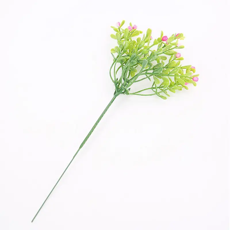 人工花装飾用5フォークプラスチックベビーブレス盆栽アクセサリー生け花アート