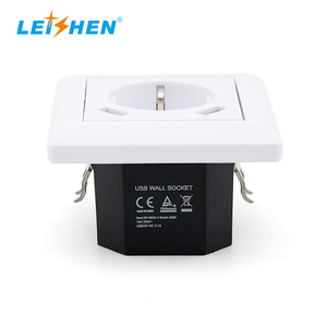 Leishen cung cấp điện bán buôn EU 250V với 3.5A USB sạc cổng xe USB tường ổ cắm - Product Image 6