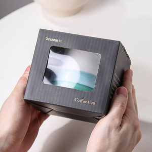 Tasse à café en céramique à <span class=keywords><strong>double</strong></span> paroi pour dégustation, style italien, pour espresso, aromatique et sensorielle, cuite au four, couleur maloné - Product Image 3