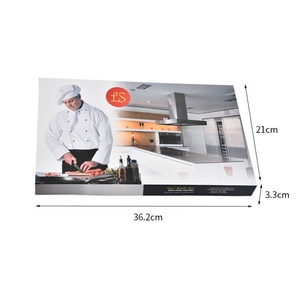 Ensemble de couteaux de cuisine en acier inoxydable 6 pièces avec revêtement noir antiadhésif, ciseaux de cuisine avec boîte cadeau - Product Image 4