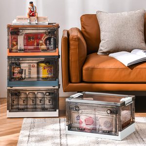 Hot Selling 30 Liter stapelbar 2er Pack Doppeltüren Kunststoff Blind Box Kinder Spielzeug Lagerung Organizer Regale - Product Image 2