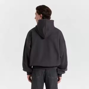 Bán Buôn 2024 New Hoody Thiết Kế 800 GSM 50/50 Polyester Bông Đồng Bằng Màu Đen Trống Áo Cho Nam Giới - Product Image 4