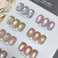 Ensemble de vernis à ongles gel effet œil de chat MIMAGPIE, design unique, 10 couleurs, nouveau, avec livre de couleurs gratuit, OEM ODM, étiquette privée