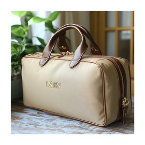 Bolsa de Cosméticos de Lujo con Impresión Personalizada, Bolsa de Maquillaje Portátil de Cuero, Bolsa de Aseo para Viajes - Product Image 2