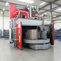 Machine de sablage à double plateau tournant avec moteur et boîte de vitesses, pompe de polissage, certifiée CE, pour sablage à billes d'acier, fabriquée en usine