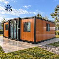 Maison préfabriquée à double aile de 20 pieds avec salle de bain séparée (zone sèche et zone humide), maison modulaire pratique pour usage résidentiel