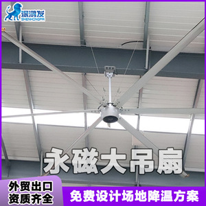 Ventilador de techo industrial de 54 pulgadas con aspas de aleación de aluminio, ventilador axial para almacén, gimnasio, cine, color plateado, eléctrico, 220V, con rodamientos de bolas. - Product Image 2