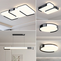 Plafonnier LED moderne style crème, spectre complet, intelligent, protection des yeux, pour toute la maison, chambre à coucher, salon, alimentation CA, aluminium