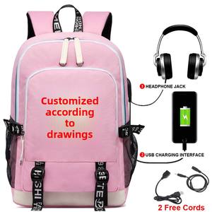 USB-oplaadbare rugzak voor heren en dames, reistas voor computers met Oxford materiaal, polyester voering en luchtkussenband - Product Image 5