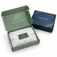 Boîte d'expédition en carton ondulé haute résistance, écologique et réutilisable, avec emballage en papier calque et logo personnalisé pour cadeaux de Saint-Valentin